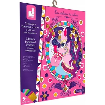 kreativní sada Umělecká sada Janod Mozaika koně a jednorožci