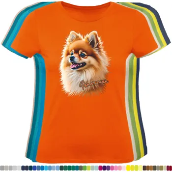 Dámské tričko damske-levne-bavlnene-tricko-digitalni-potisk-nemecky-trpaslici-pinc Barva: Orange - oranžová, velikost: XXL