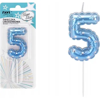 Dortová svíčka Narozeninové svíčky číslice 5 svíčka na dort