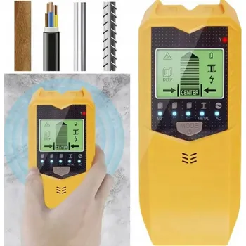 Bezpečnostní detektor DETEKTOR KABELŮ A KOVŮ S LCD DISPLEJEM DO ZDI