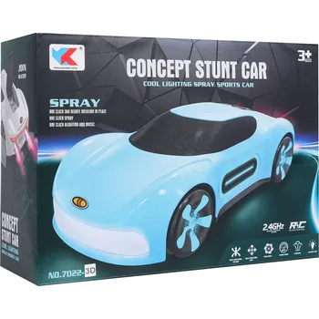 autíčko Dětské RC auto s kouřovým efektem a ovládáním hodinkami – modré