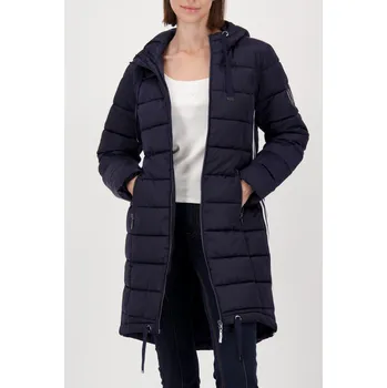 Dámský kabát Kabát Monari 9127 tmavě modrý prošívaný Velikost: 34