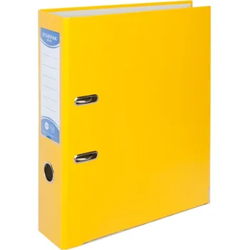 Kancelářské potřeby KANCELÁŘSKÝ ORGANIZÉR POŘADAČ A4/75 s kováním žlutý