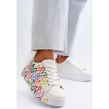 Dámské tenisky Dámské tenisky se srdíčky Claral Barva: Bílá, Velikost: 39