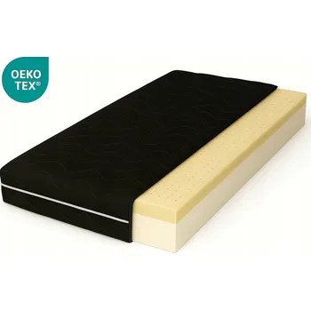 Matrace Matrace Latexová 90x180 Černá MIKROVLÁKNO středně tvrdá latexová pěna