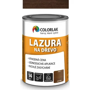 Barva na dřevo Colorlak Lazura na dřevo C0023 Teak Objem: 0,6l