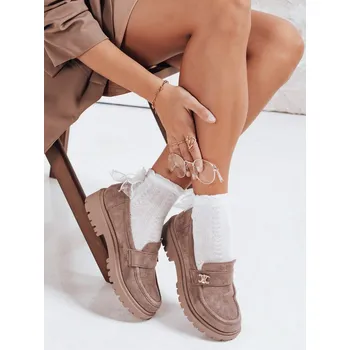 Dámské mokasíny Mokasíny dámské ZY1122 Barva: Khaki, Velikost: 40
