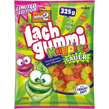 Bonbon Nimm2 Lachgummi Happies Sauer 325 g