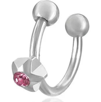Piercing Piercing hvězdička se zirkonem 32 (Piercing chirurgická ocel)