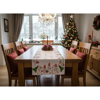 ubrus Vánoční ubrus - běhoun na stůl CHRISTMAS HELLO 40x180 cm Mybesthome
