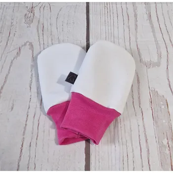 Rukavice Yháček Mini softshellové rukavice bez palce s merinem, Bílá/fuchsiová Velikost:: M