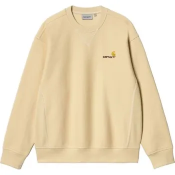 Pánská mikina MIKINA CARHARTT WIP American Script - béžová - M + při osobním odběru 1 416 Kč