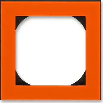 Elektroinstalační materiál Rámeček jednonásobný s otvorem 55x55, 3901H-A05510 66, ABB, Levit®, oranžová / kouřová černá (ABB, Levit®, oranžová / kouřová černá)