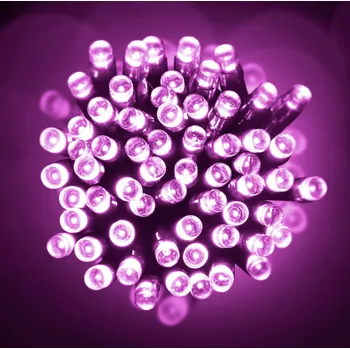 Vánoční dekorace Vánoční osvětelní 100 LED - 10 metr, 7 barev Barva: růžová