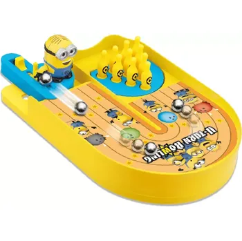 Společenská hra Minions zakřivené kuželky – rodinná stolní hra bez baterií