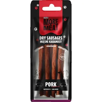 Pamlsek pro psa BUBA More Meat kabanosy vepřové 100% masa psí pamlsek 70g