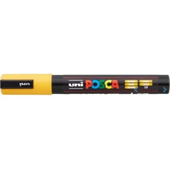 Dekorativní permanentní fix žluté barvy pro renovace Uni Posca 1 ks