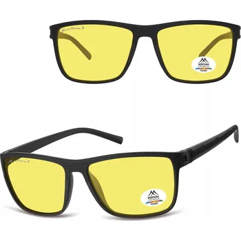 Sluneční brýle Brýle pro noční jízdu obdélníkové, rozjasňující, polarizační, pánské MONTANA