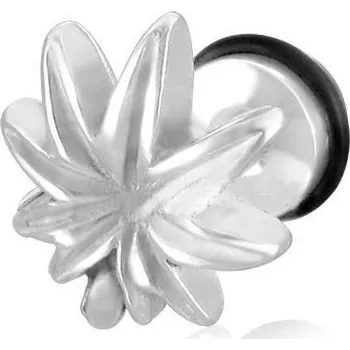Piercing Piercing ocel marihuana 77 (Piercing chirurgická ocel tráva)