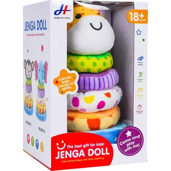 Měkká skládací pyramida pro nejmenší - žirafa