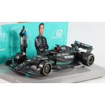 autíčko Mercedes-Benz AMG Petronas F1 W14 E Performance #63 + figurka George Russel 1:24 Mercedes-AMG - kovový model auta