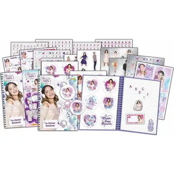 samolepka Linkovaný notýsek s více než 900 samolepkami Violetta od Panini