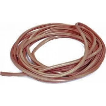 Těsnění do okna a dveří Silikonové těsnění ke dveřím, hnědá, 8mm