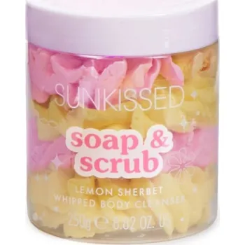 Tělový peeling Mýdlový peeling Soap & Scrub Citron 250g Sunkissed Osvěžující vůně