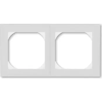 Stavebniny Rámeček dvojnásobný s otvorem 55x55, 3901H-A05520 16, ABB, Levit®, šedá / bílá (ABB, Levit®, šedá / bílá)