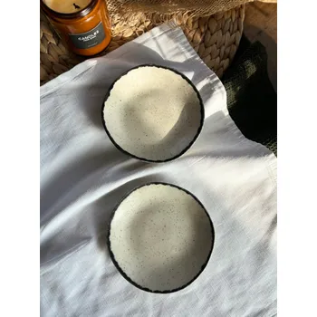 Keramický talířek pod šálek na kávu, čaj Black Dřišťál 13 cm