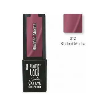 Umělé nehty GlamLac Gel lak magnetický fialový - 012 Blushed Mocha 6 ml