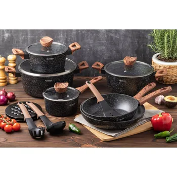 Sada nádobí Sada hrnců Edenberg EB-5617 z hliníku, 15 dílů.