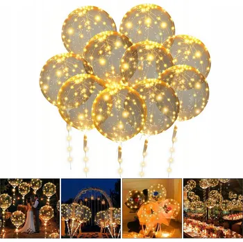 Balónek Balónky Bobo Průhledný, 10 ks, balené v průhledné bublině