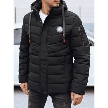 Pánská bunda zimní prošívaná s kapucí TX5057 Barva: Černá, Velikost: 2XL