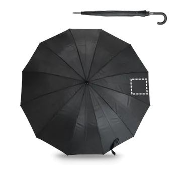 Deštník GUIL. 12ti tyčový deštník ze 190T polyesteru s automatickým otevíráním 1 Panel 4, 120 x 120 Digitální Transfer, 13 barvy