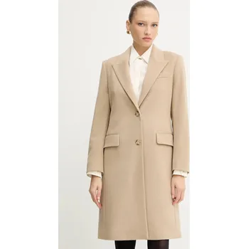 Vlněný kabát BOSS Classin 50548371 béžová 08X, vel. 38