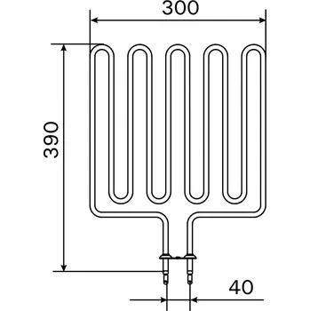 Topné těleso, spirála pro saunová kamna L20, 1750W/240V