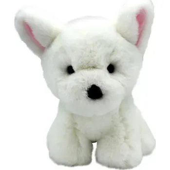 plyšák Plyšový bílý pejsek 27 cm