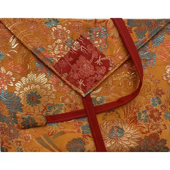 Obal na květináč Brokátový obal naknížky oranžový