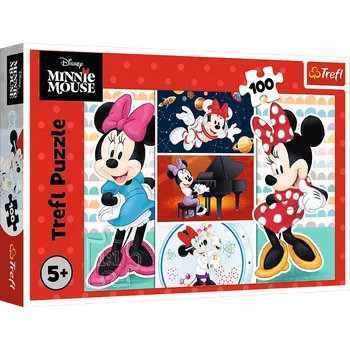 Puzzle Puzzle 100 dílků Zábavná MINNIE DISNEY od Trefl