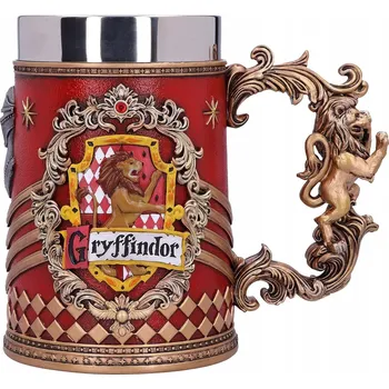 EPICKÝ PIVNÍ SKLENICE HRNEK HARRY POTTER - GRYFFINDOR NEREZOVÁ OCEL 550 ML LARP RP