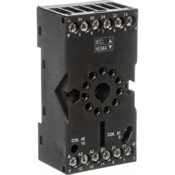 Elektrická zásuvka Relpol černá nástěnná Elektrická Zásuvka