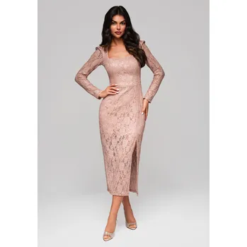 Dámské šaty Večerní šaty LA-OM-DLR210 Barva: Růžová, Velikost: XS