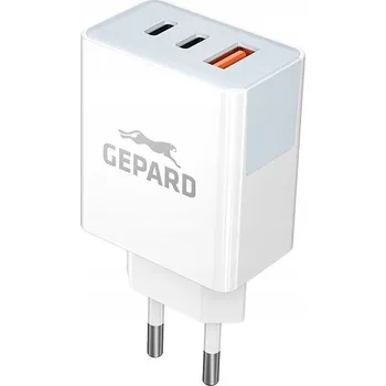 RYCHLÁ síťová nabíječka USB-A 2X USB TYP-C 3A 40W KOSTKA GEPARD