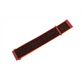 Řemínek na hodinky Nylonový řemínek černo-oranžový 20 mm