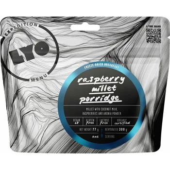 Lyofilizované jídlo LYO Food Eko Jáhlová Kaše s malinami a aronií 92 g