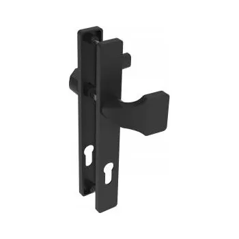 Dveřní kování SADA KLIKY S ROZETOU ČERNÁ 90MM ZAMAK