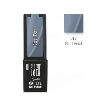 Umělé nehty GlamLac Gel lak magnetický modrý - 017 Steel Petal 6 ml
