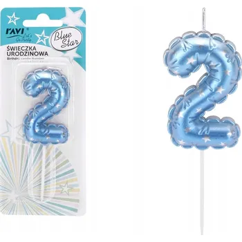Dortová svíčka Narozeninové svíčky číslice 2 svíčka na dort