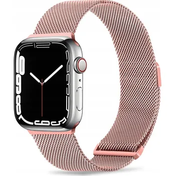 Řemínek na hodinky ŘEMÍNEK PRO APPLE WATCH 1/2/3/4/5/6/7/8/9/SE 38/40/41mm RŮŽOVÝ OCEL